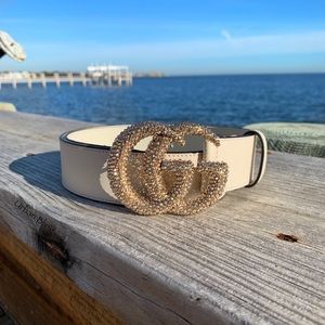 NEW Gucci belt with custom Swarovski crystals